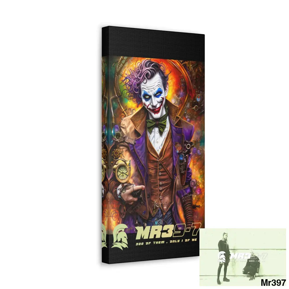 Canvas Gallery Wraps MR39 Steampunk Joker Hearts Tribal Fractal Canvas