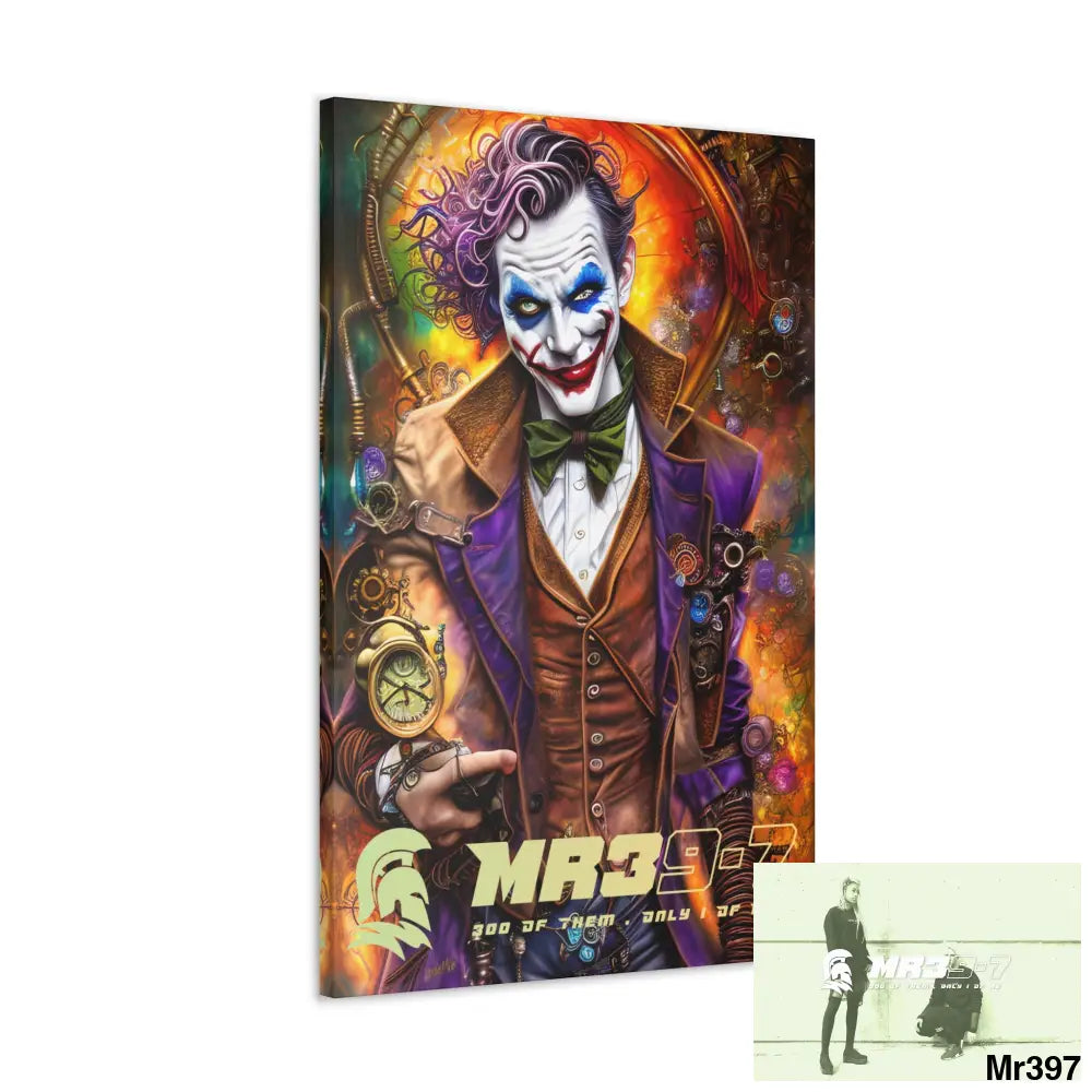 Canvas Gallery Wraps MR39 Steampunk Joker Hearts Tribal Fractal Canvas