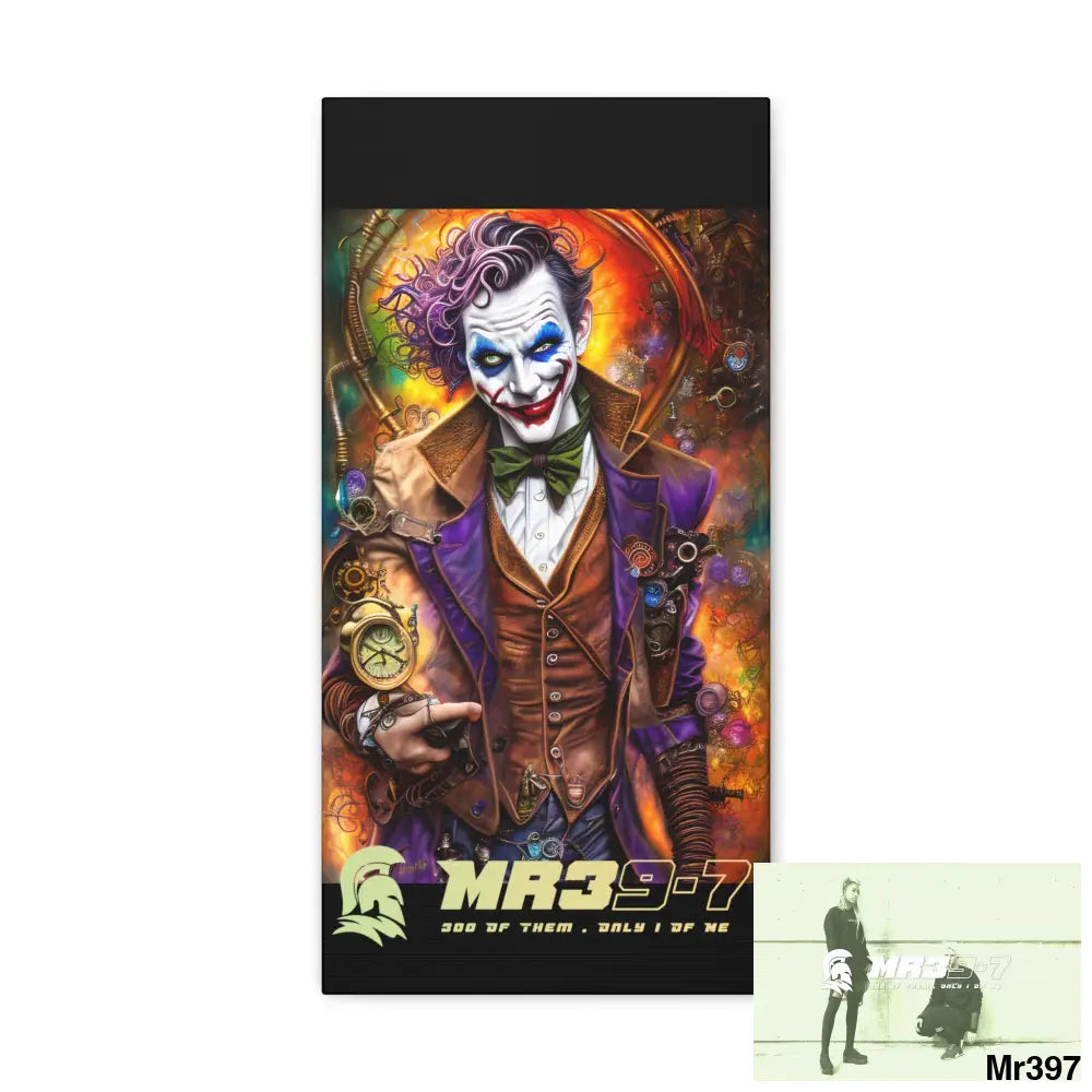 Canvas Gallery Wraps MR39 Steampunk Joker Hearts Tribal Fractal Canvas