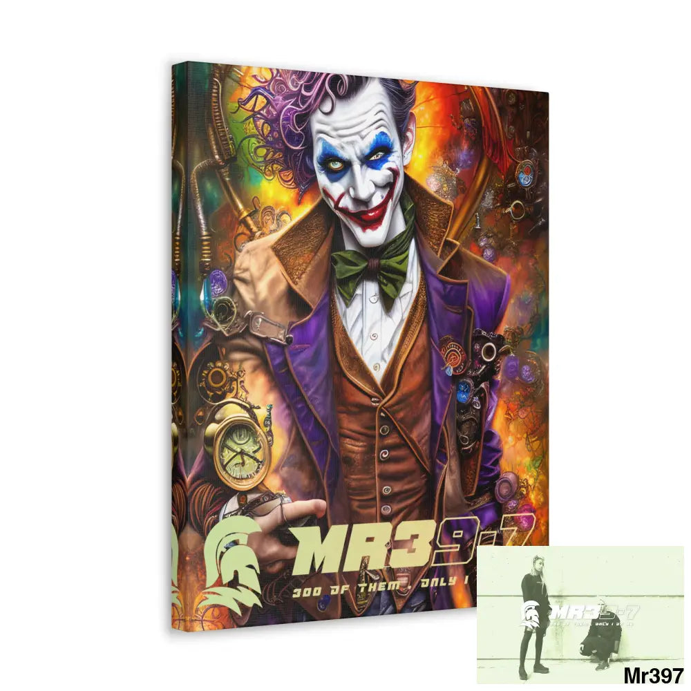 Canvas Gallery Wraps MR39 Steampunk Joker Hearts Tribal Fractal Canvas