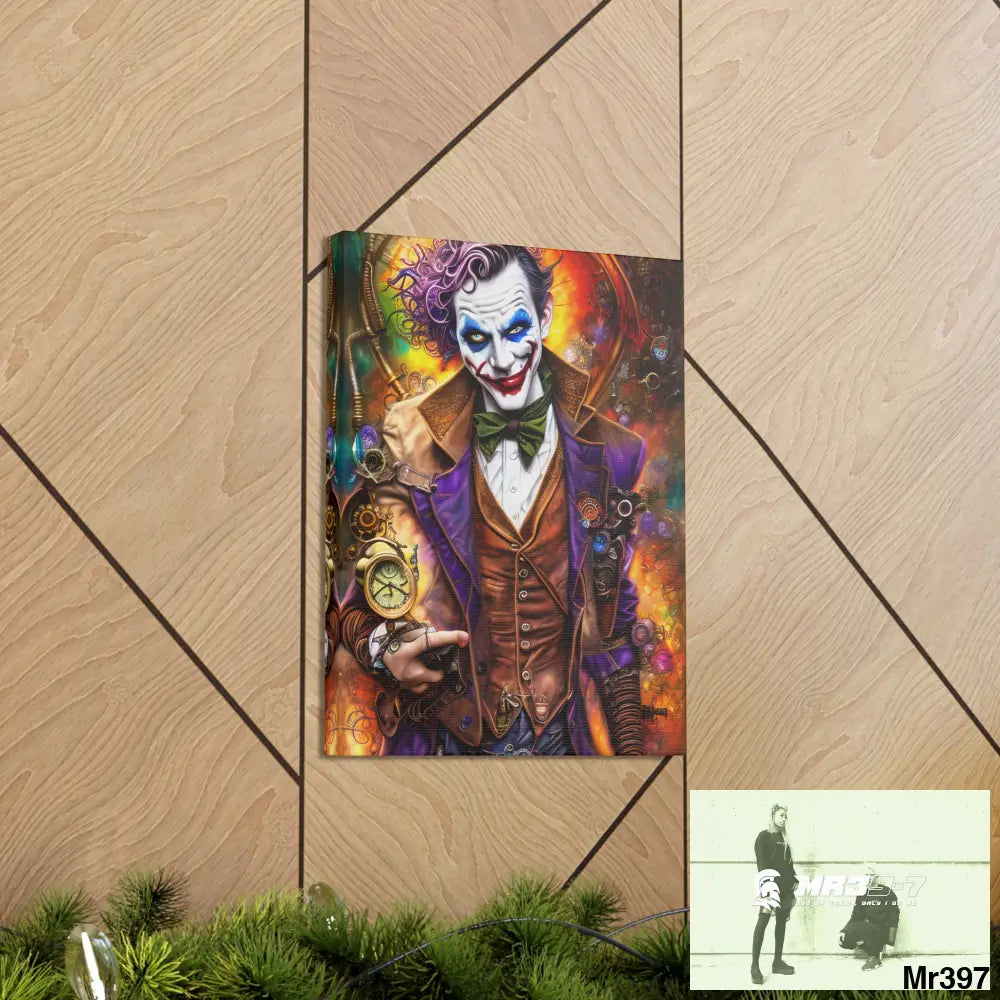 Canvas Gallery Wraps MR39 Steampunk Joker Hearts Tribal Fractal Canvas