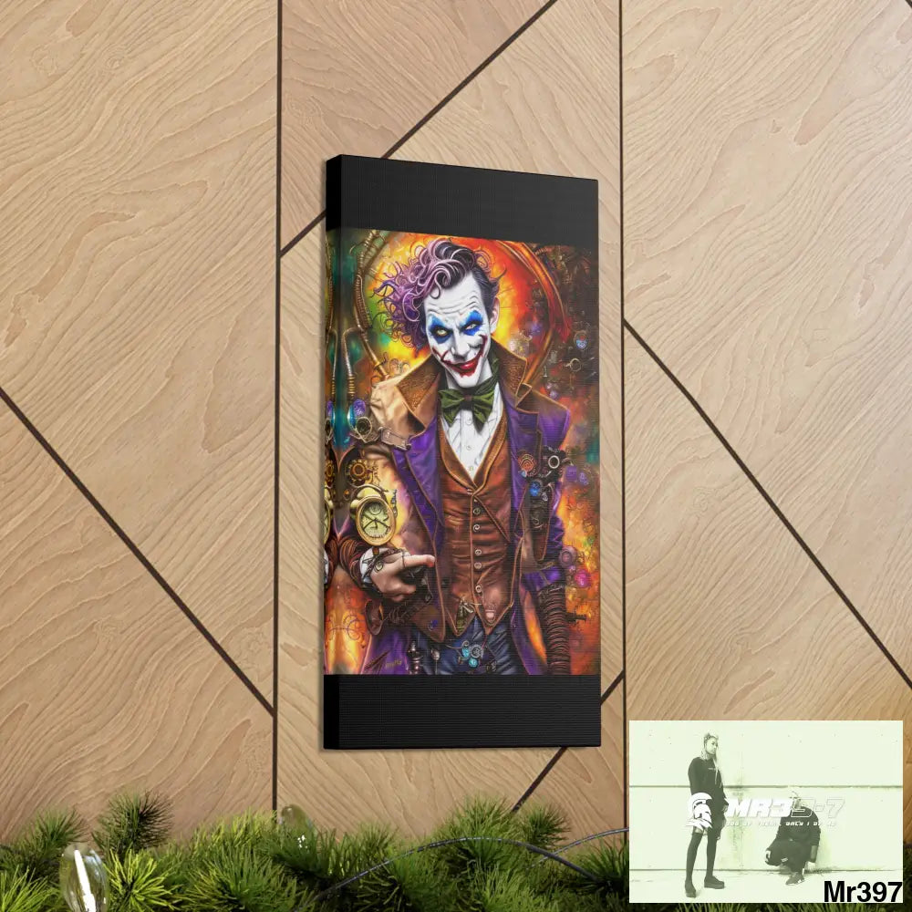 Canvas Gallery Wraps MR39 Steampunk Joker Hearts Tribal Fractal Canvas