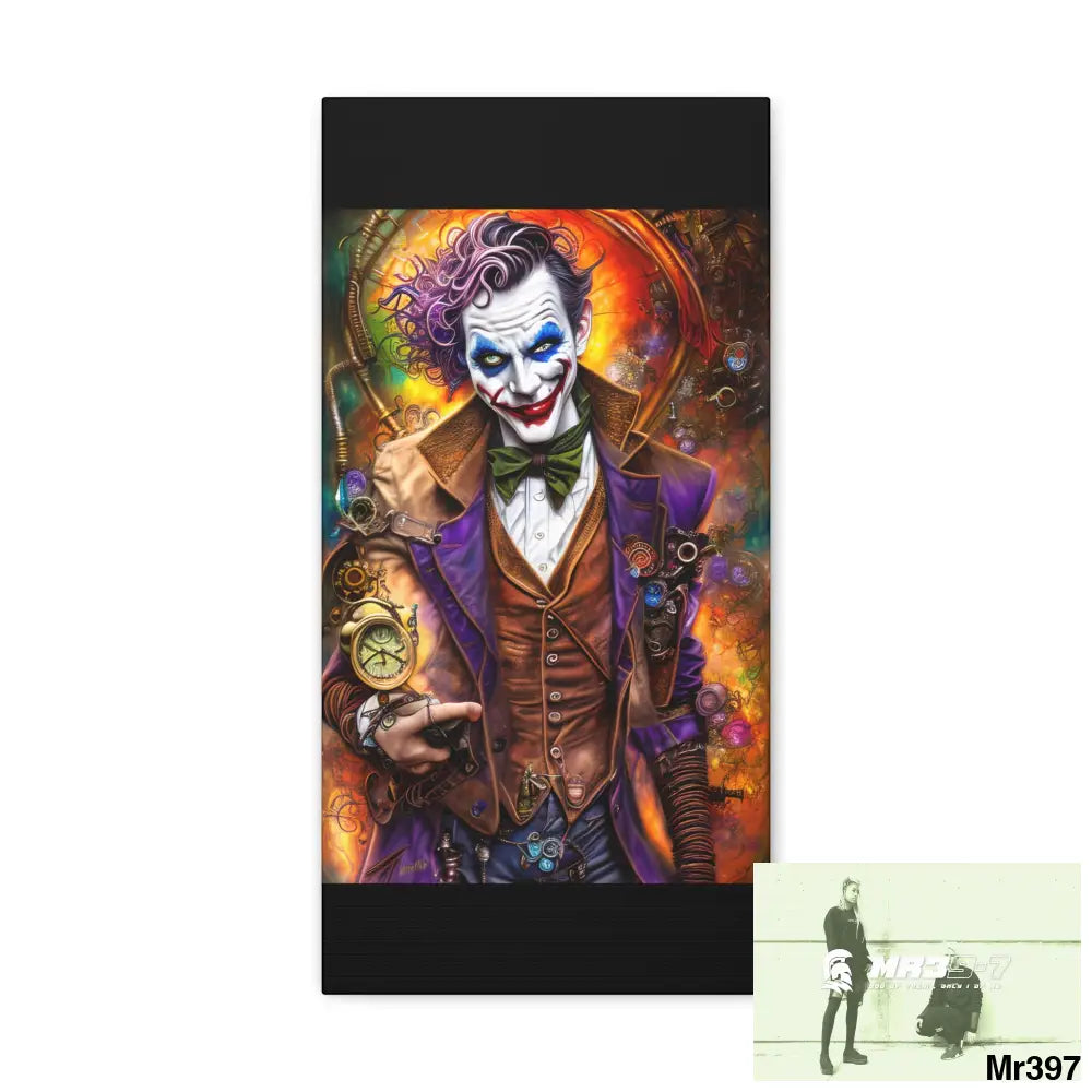 Canvas Gallery Wraps MR39 Steampunk Joker Hearts Tribal Fractal Canvas