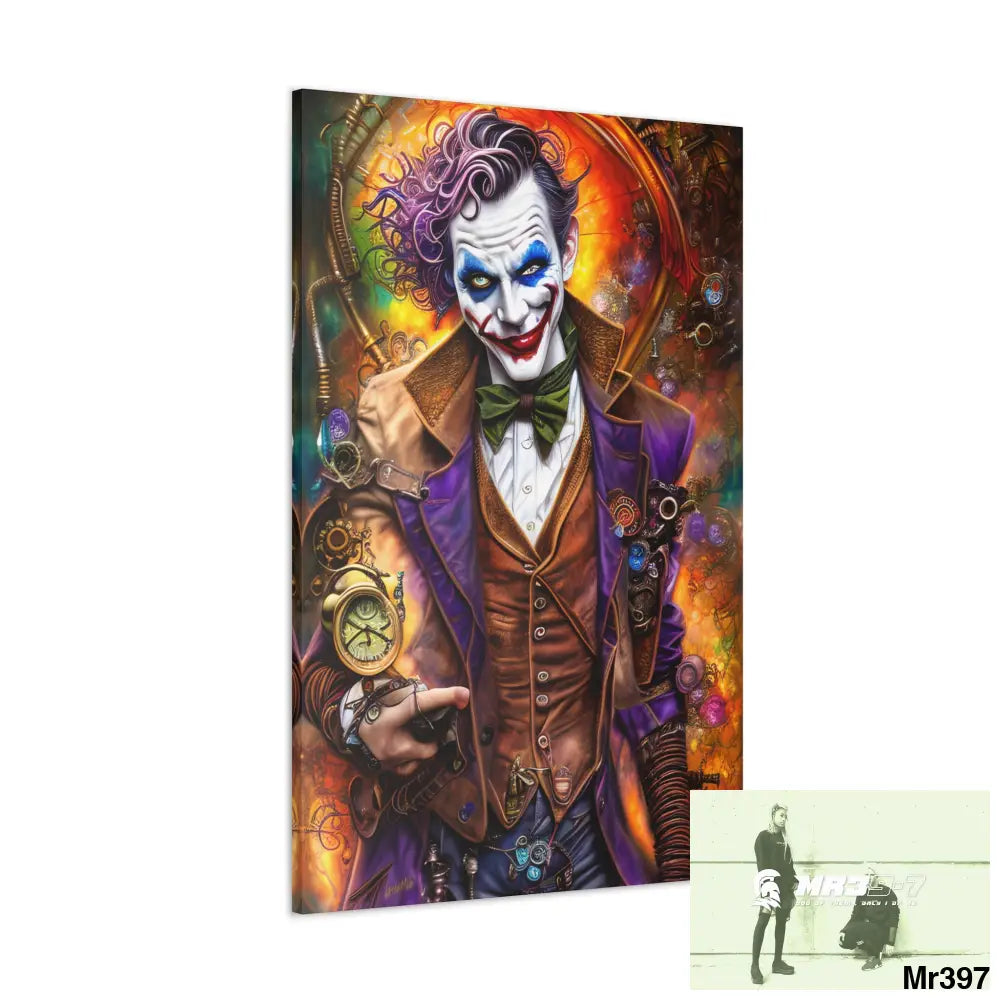 Canvas Gallery Wraps MR39 Steampunk Joker Hearts Tribal Fractal Canvas