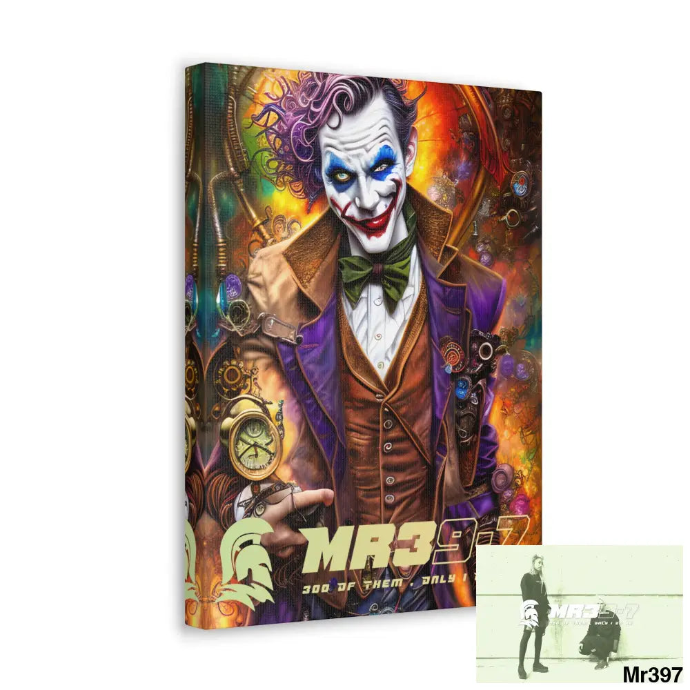 Canvas Gallery Wraps MR39 Steampunk Joker Hearts Tribal Fractal Canvas