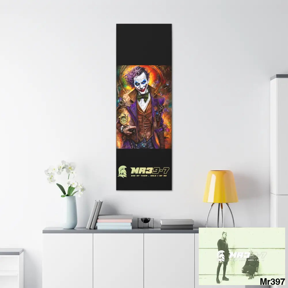Canvas Gallery Wraps MR39 Steampunk Joker Hearts Tribal Fractal Canvas