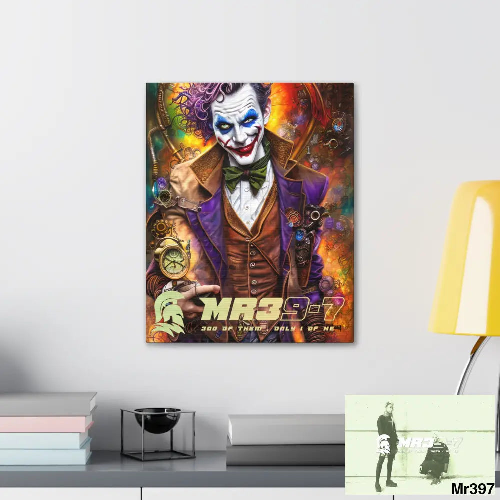 Canvas Gallery Wraps MR39 Steampunk Joker Hearts Tribal Fractal Canvas