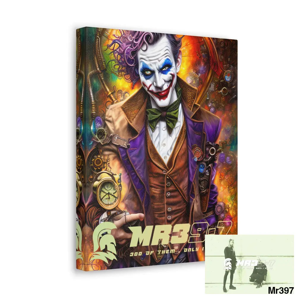 Canvas Gallery Wraps MR39 Steampunk Joker Hearts Tribal Fractal Canvas