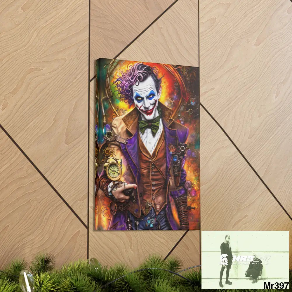 Canvas Gallery Wraps MR39 Steampunk Joker Hearts Tribal Fractal Canvas