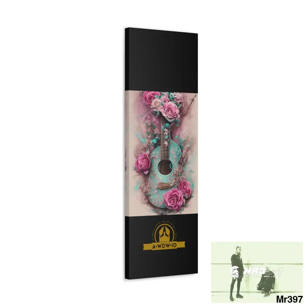 Canvas Gallery WrapsWDW.ID Pink Roses & Guitar Canvas
