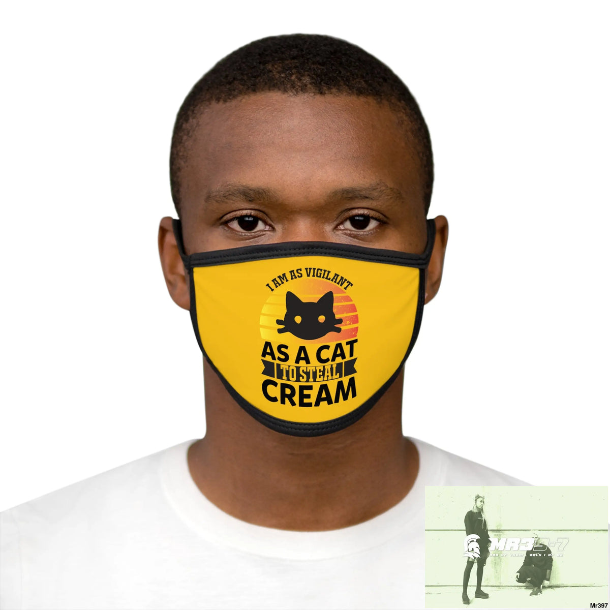 Cat got the cream Mixed-Fabric Face Mask One size Accessories
