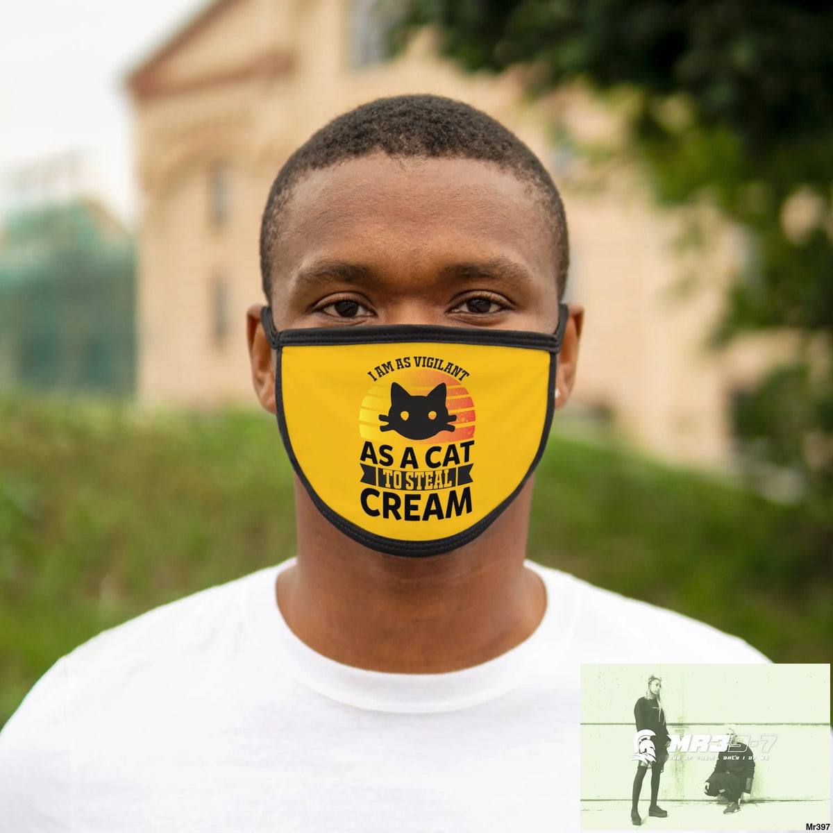 Cat got the cream Mixed-Fabric Face Mask One size Accessories