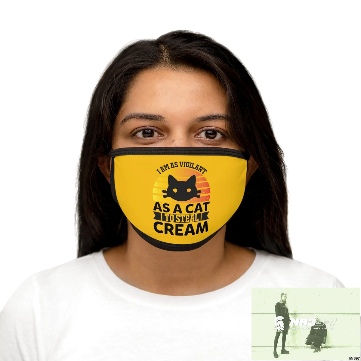 Cat got the cream Mixed-Fabric Face Mask One size Accessories