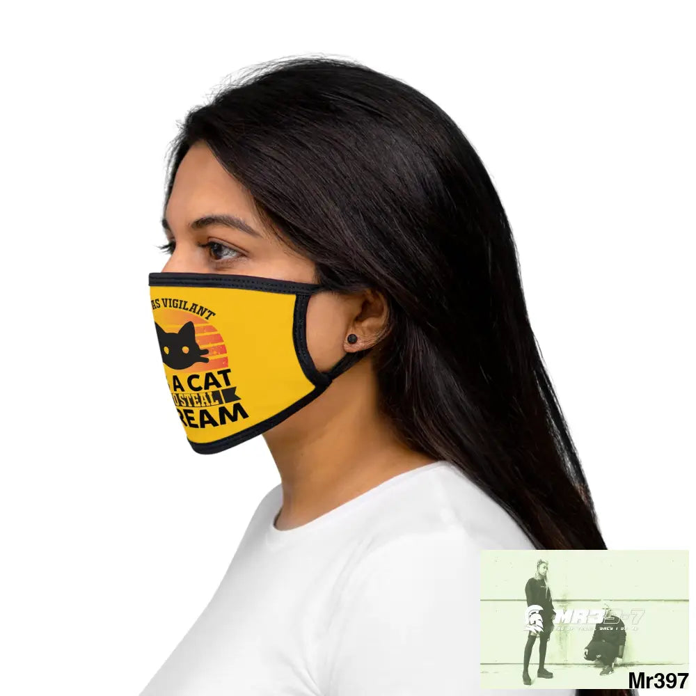 Cat got the cream Mixed-Fabric Face Mask One size Accessories