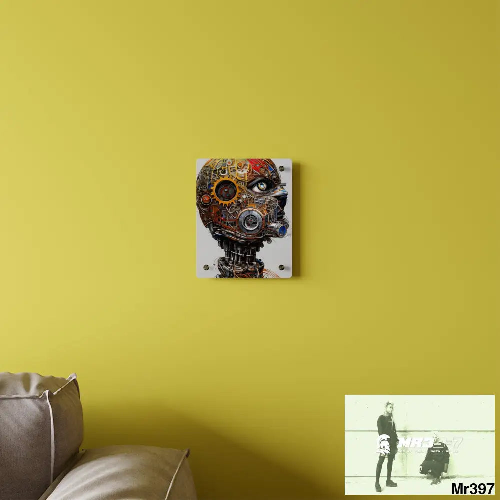 Clockwork Robot HD Animated Graphic Acrylic Wall Art Panels Home Decor