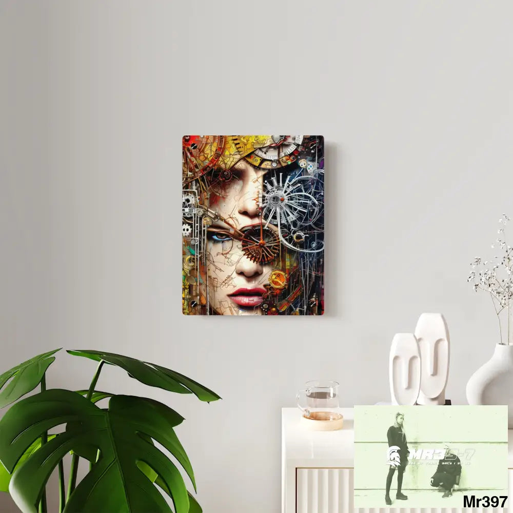 Clockwork Samurai Center HD Animated Graphic Acrylic Wall Art Panels Home Decor