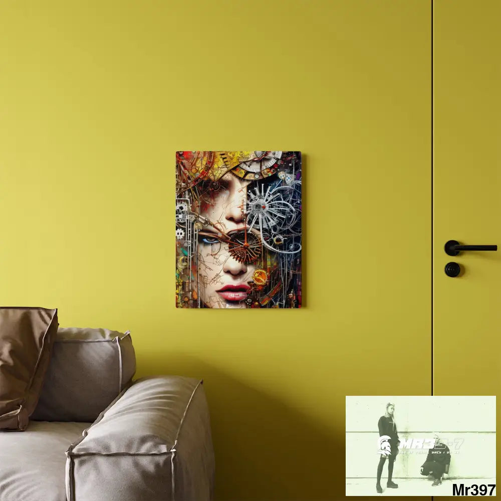 Clockwork Samurai Center HD Animated Graphic Acrylic Wall Art Panels Home Decor