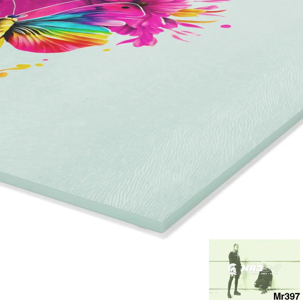 Colourful Butterfly in mid flight Cutting Board Home Decor