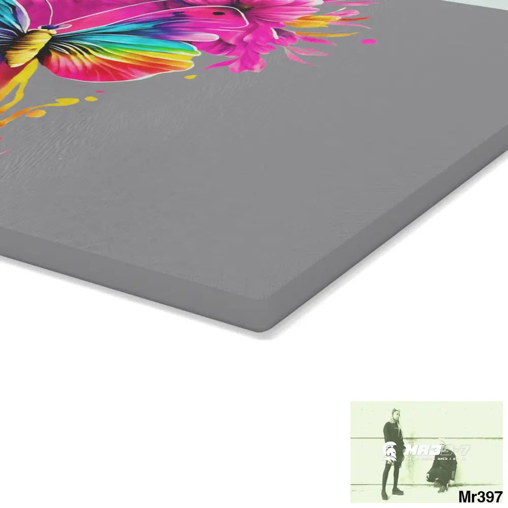 Colourful Butterfly in mid flight Cutting Board Home Decor