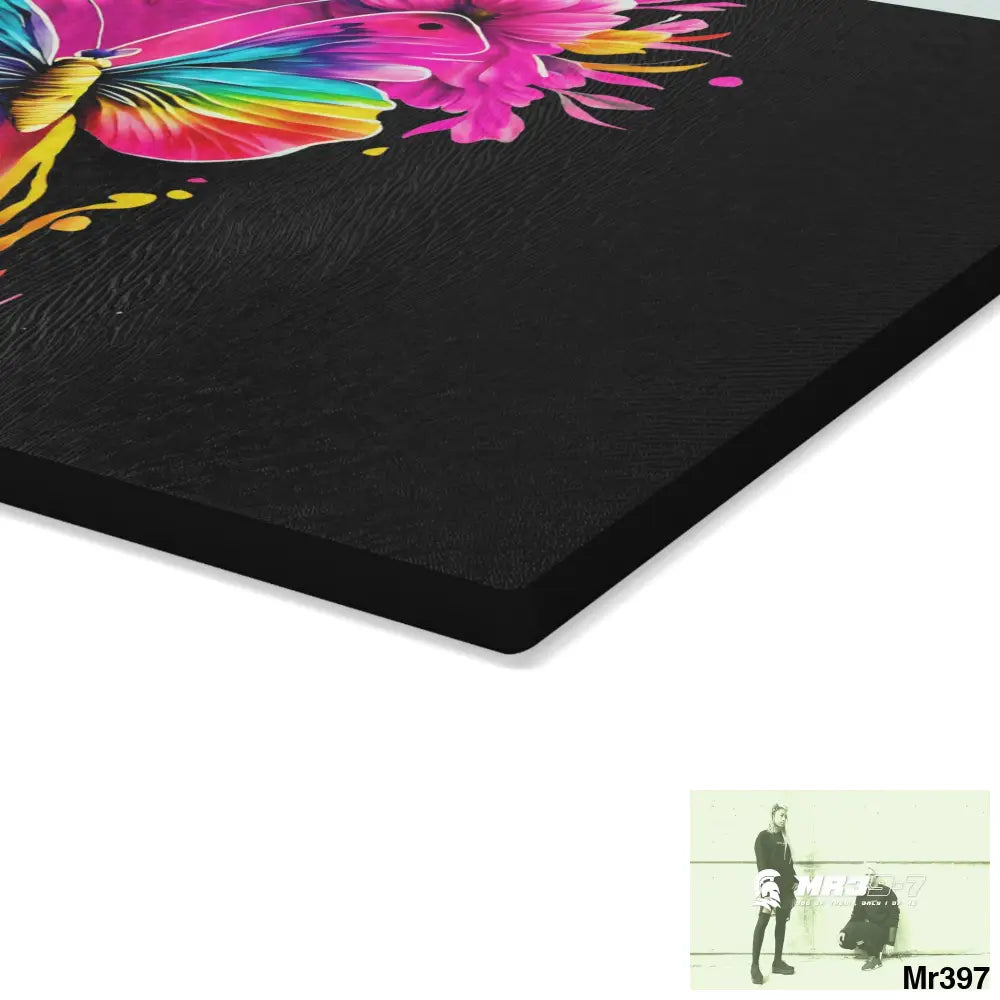 Colourful Butterfly in mid flight Cutting Board Home Decor
