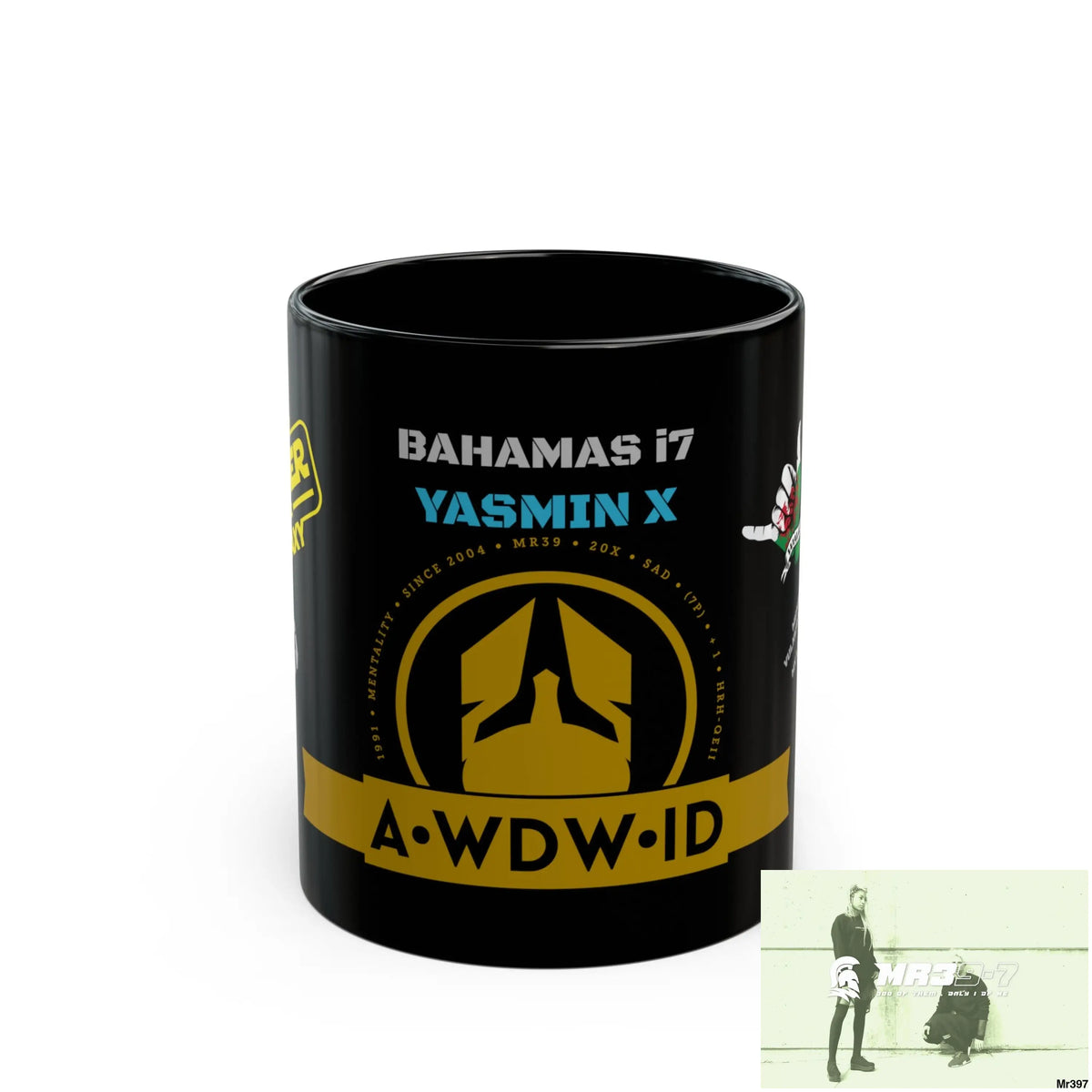 Copy of A• Who Dares Wins • ID Bahamas i7 Yasmin X 55’ s back 211oz Tactical GB / Wales /Bahamas Black Mug Mental