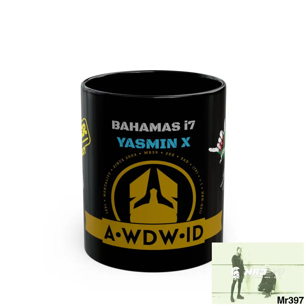 Copy of A• Who Dares Wins • ID Bahamas i7 Yasmin X 55’ s back 211oz Tactical GB / Wales /Bahamas Black Mug Mental