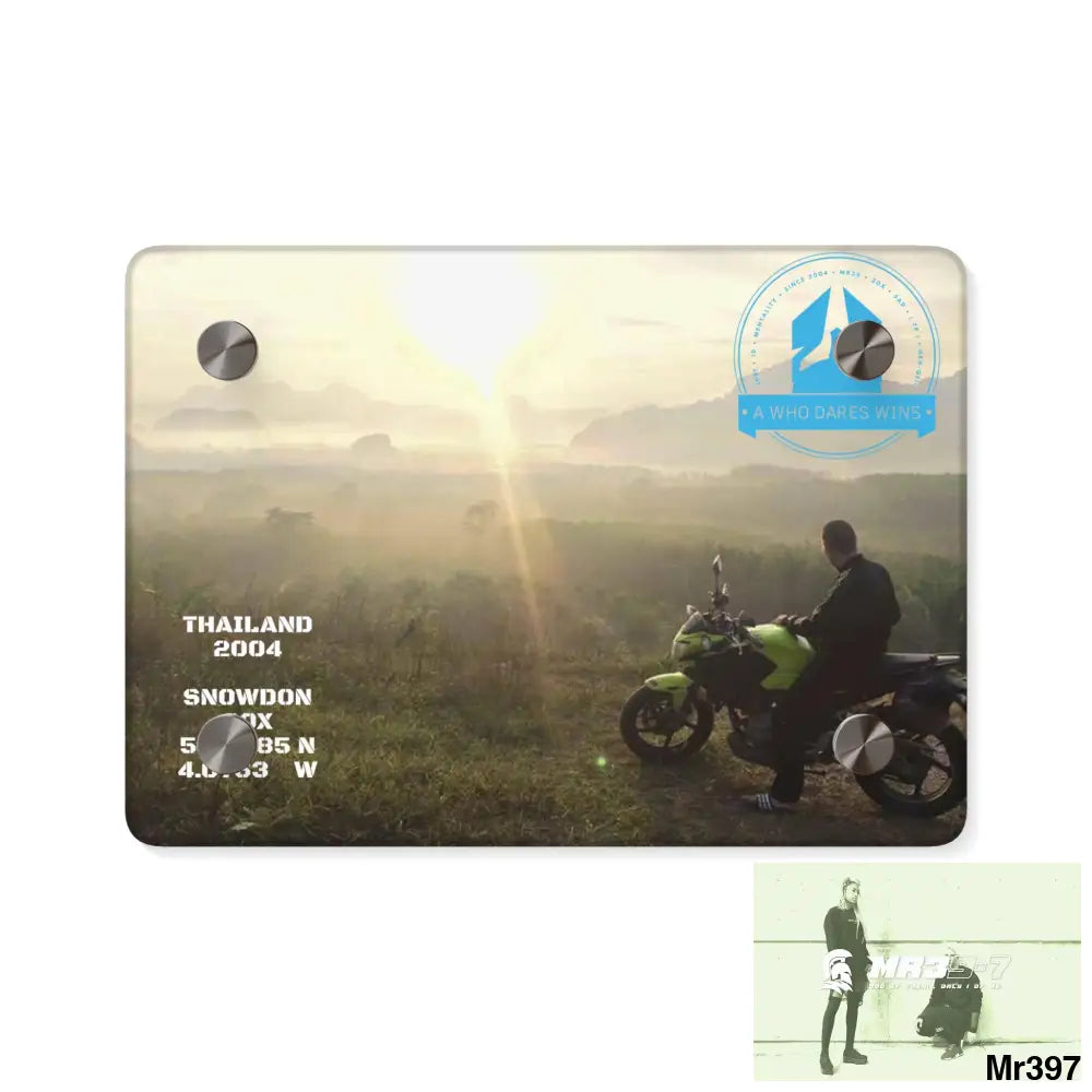 Copy of A Who Dares Wins Mentality All over Thailand 2016 owning Hell Acrylic Wall Art Panels 7’’ x 5’’ (Horizontal)