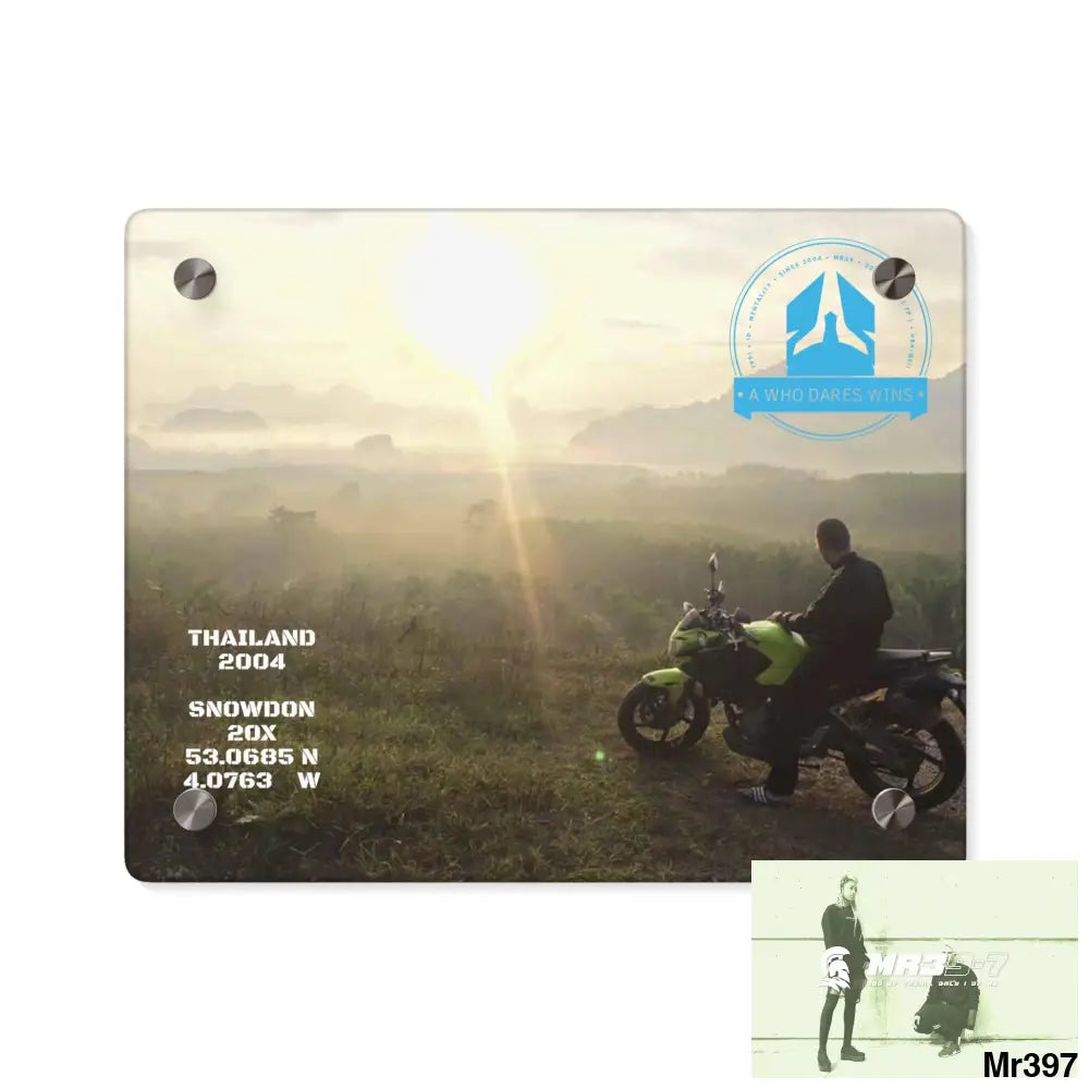 Copy of A Who Dares Wins Mentality All over Thailand 2016 owning Hell Acrylic Wall Art Panels Home Decor