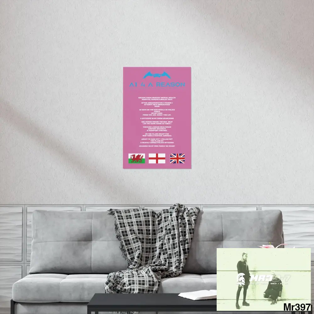 Copy of A1 4 A Reason Escape from Hergest MH Hospital 2013 Matte Vertical Posters Poster