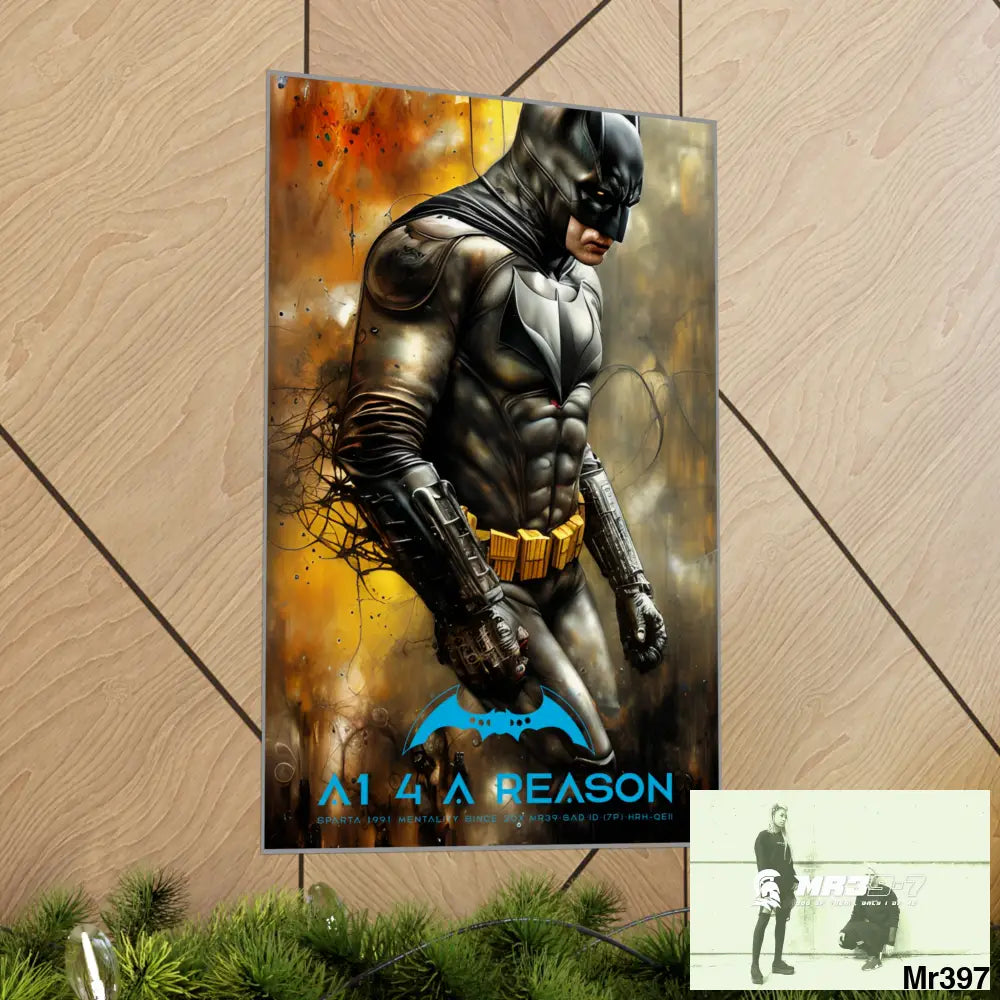 Copy of A1 4 A reason Super Resolution Batpain Steampunk Graphic Matte Vertical Posters Poster