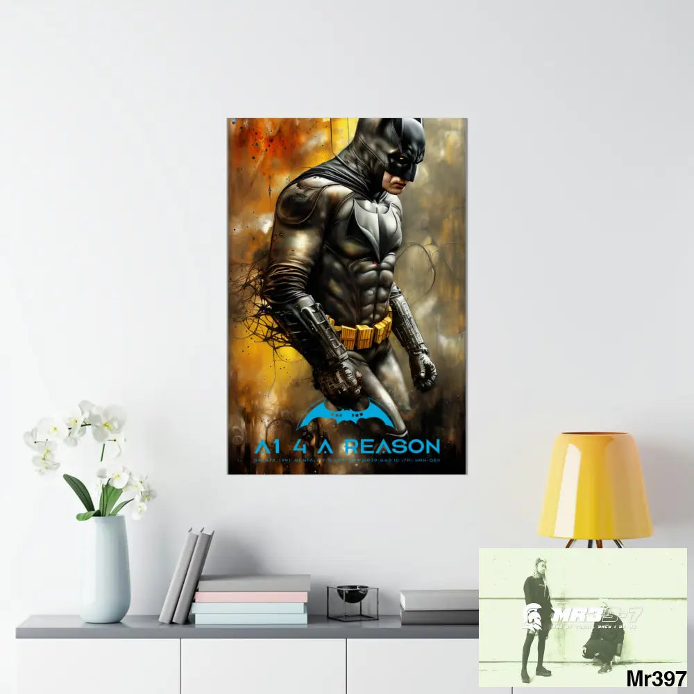Copy of A1 4 A reason Super Resolution Batpain Steampunk Graphic Matte Vertical Posters Poster