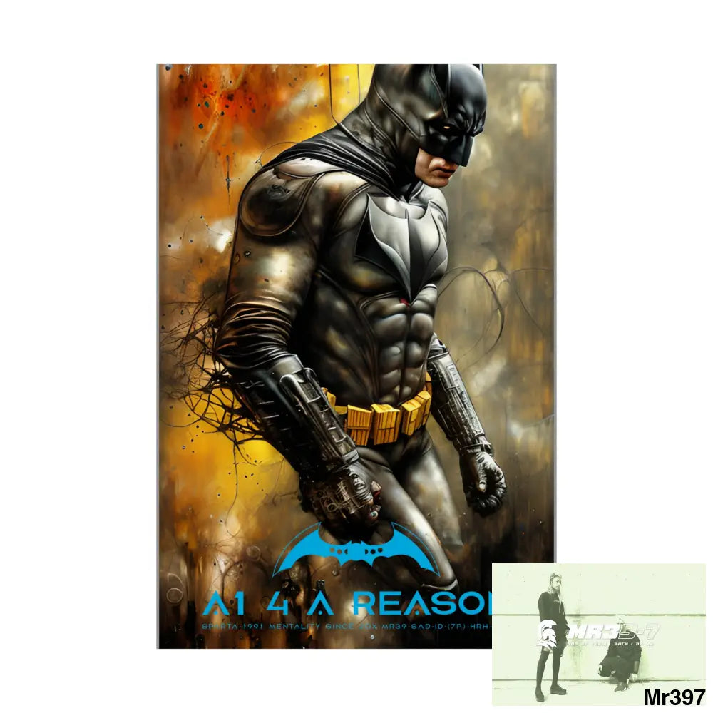 Copy of A1 4 A reason Super Resolution Batpain Steampunk Graphic Matte Vertical Posters Poster