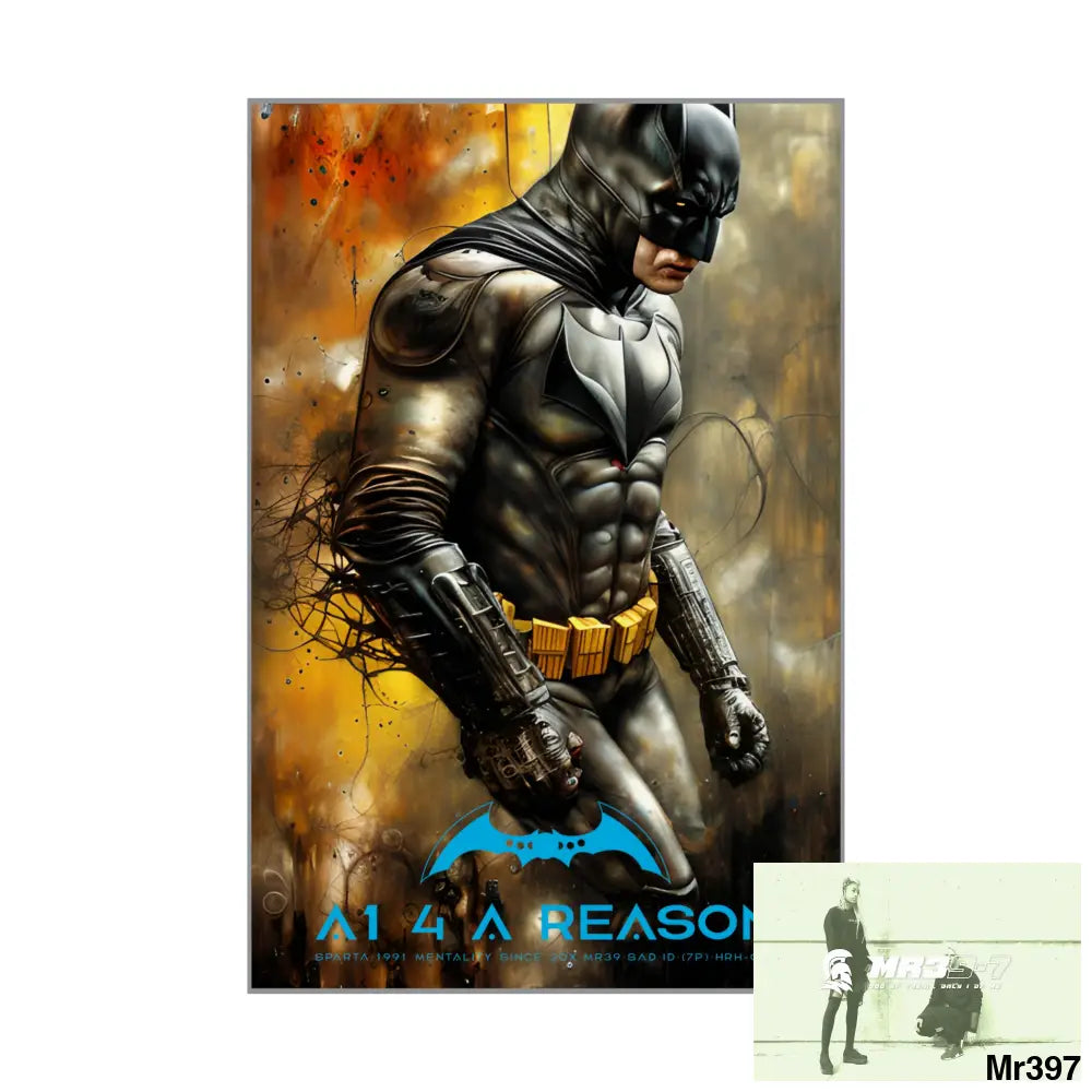 Copy of A1 4 A reason Super Resolution Batpain Steampunk Graphic Matte Vertical Posters Poster