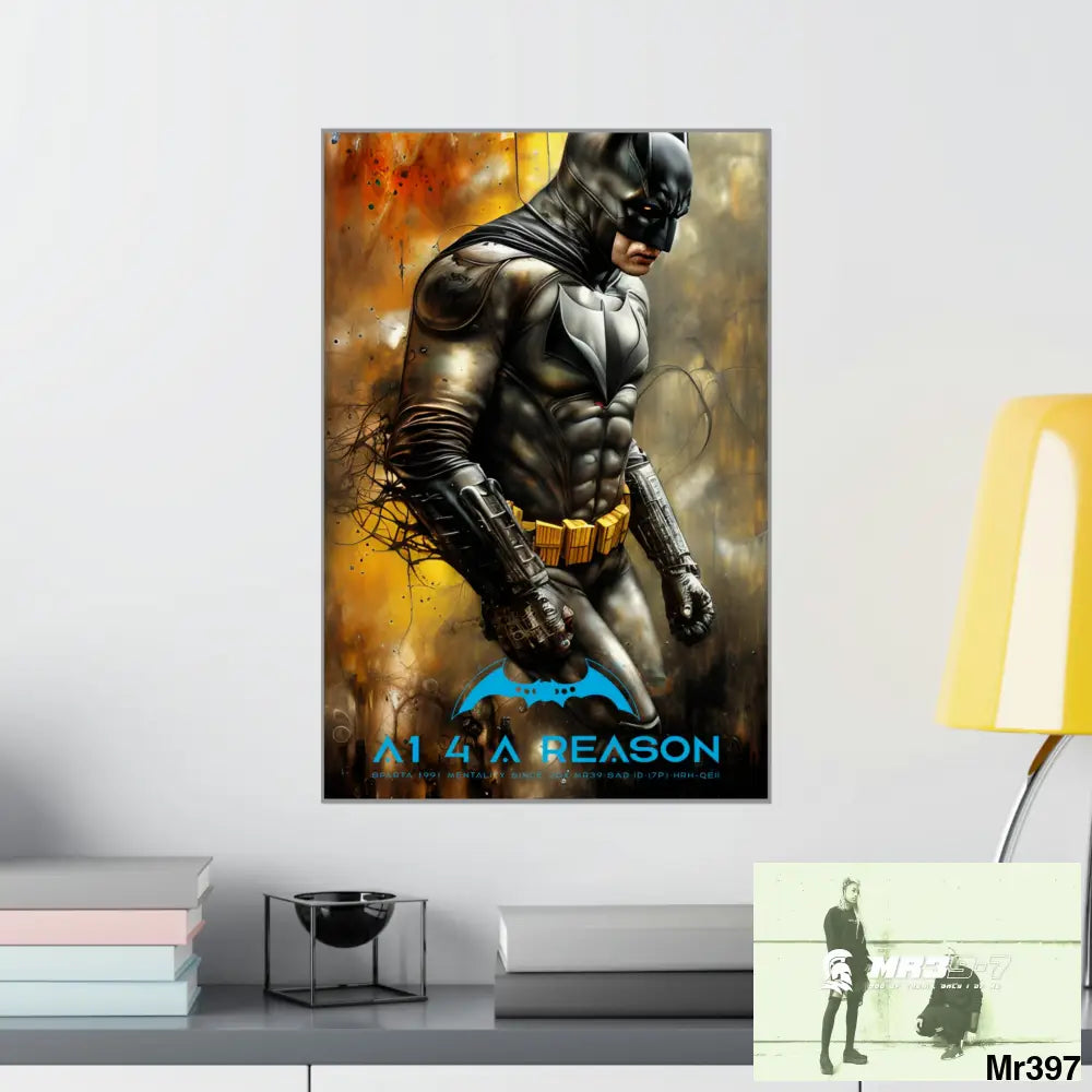 Copy of A1 4 A reason Super Resolution Batpain Steampunk Graphic Matte Vertical Posters Poster