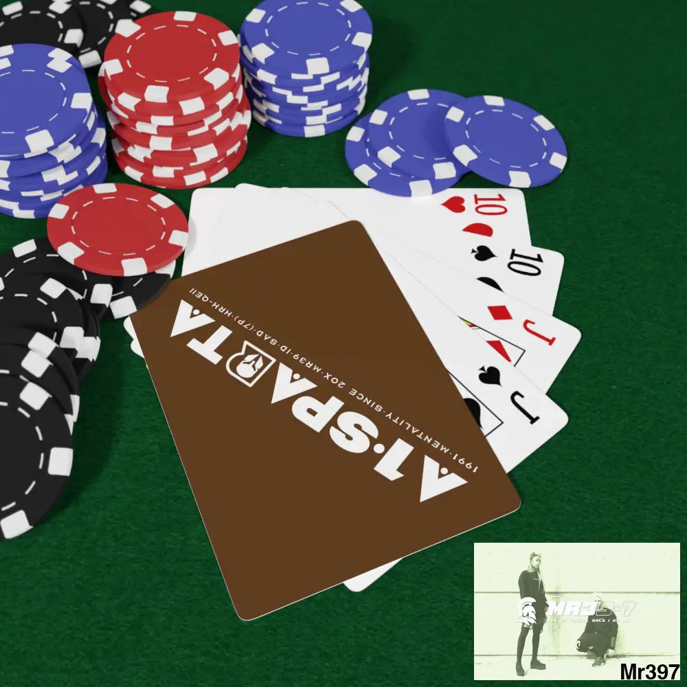 Copy of Copy of A1- Peace Sparta Custom Poker Cards 2.47’’ x 3.47’’ / White / Semi Glossy Paper products