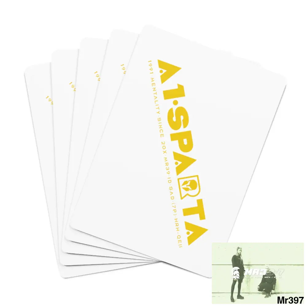 Copy of A1- Sparta Custom Poker Cards 2.47’’ x 3.47’’ / White / Semi Glossy Paper products