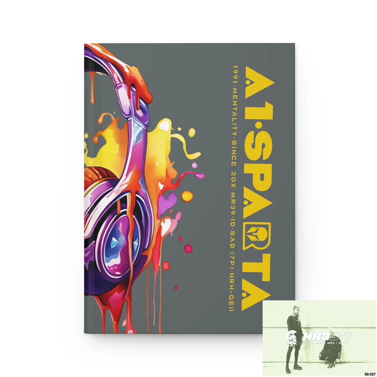Copy of A1• Sparta Melting Headset Hardcover Journal Matte Journal Paper products
