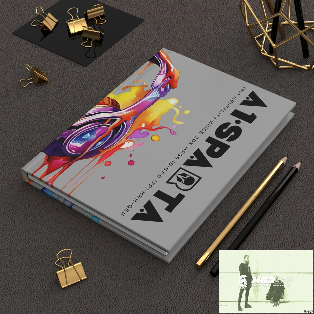 Copy of A1• Sparta Melting Headset Hardcover Journal Matte Journal Paper products