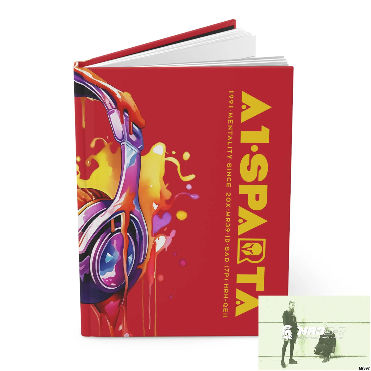 Copy of A1• Sparta Melting Headset Hardcover Journal Matte Journal Paper products