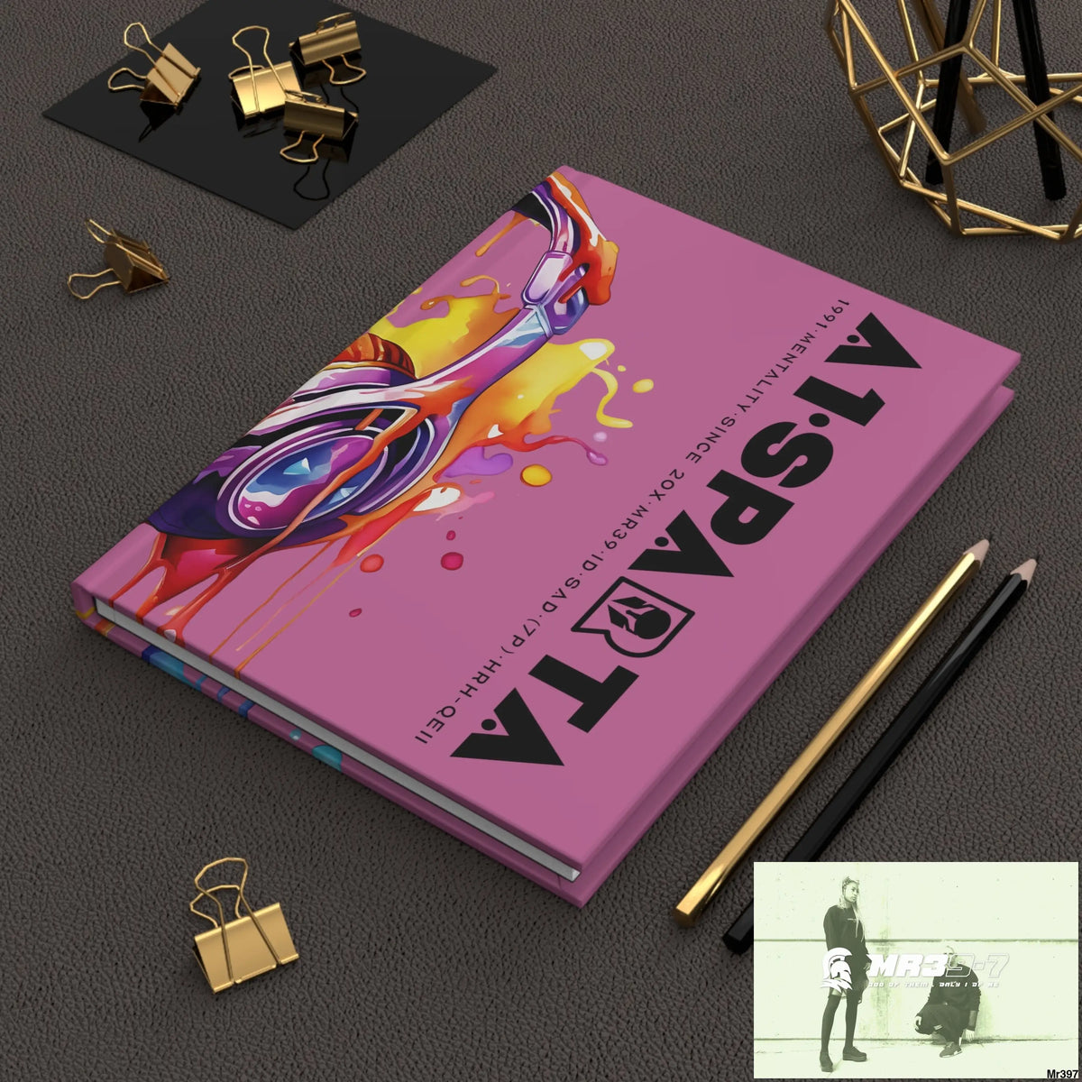 Copy of A1• Sparta Melting Headset Hardcover Journal Matte Journal Paper products
