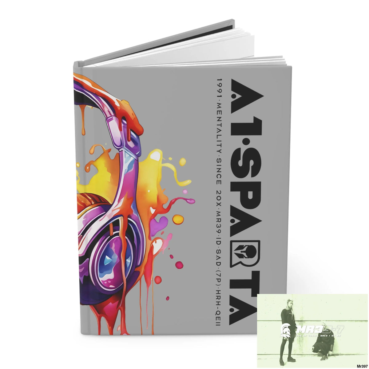 Copy of A1• Sparta Melting Headset Hardcover Journal Matte Journal Paper products