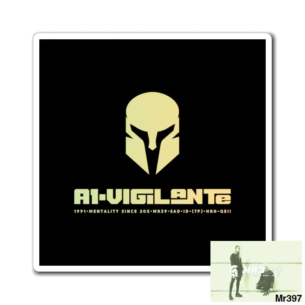 Copy of A1-Vigilante Magnet 3’’ × 3’’ Paper products