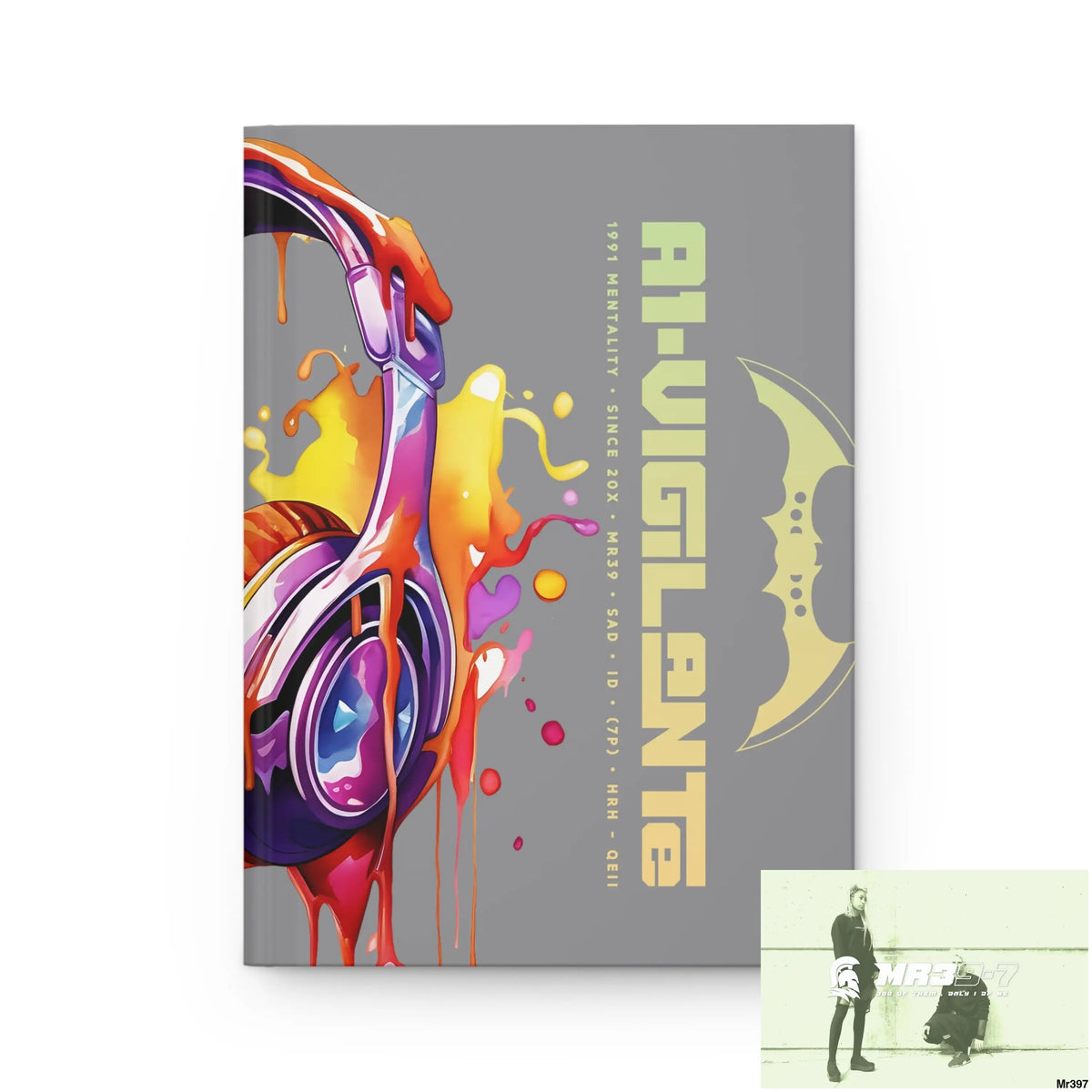 Copy of A1- Vigilante Melting Headset Hardcover Journal Matte Journal Paper products