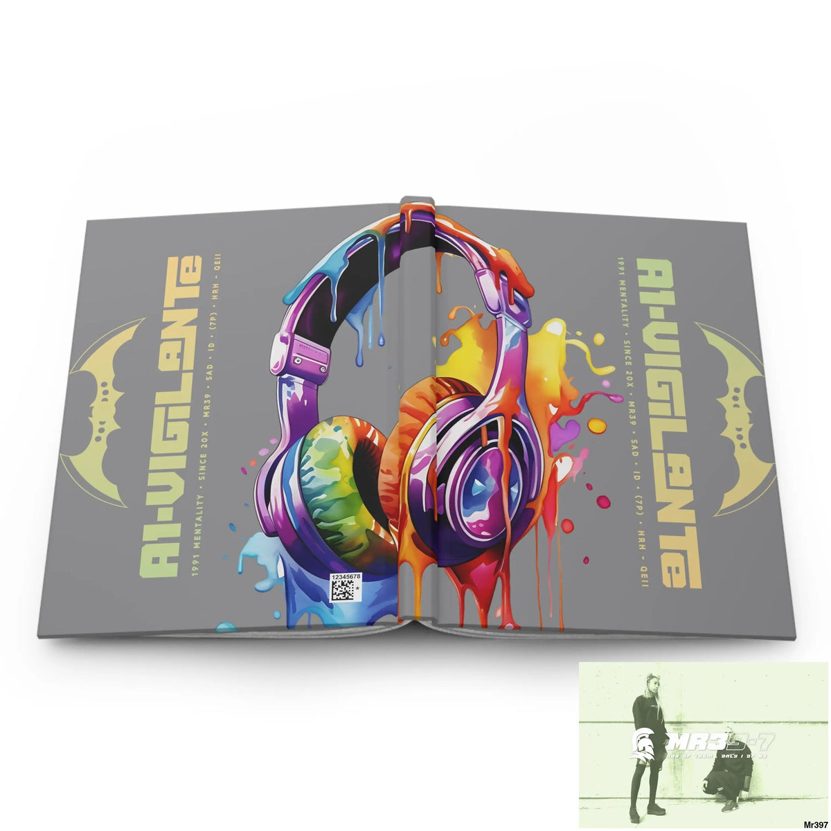 Copy of A1- Vigilante Melting Headset Hardcover Journal Matte Journal Paper products