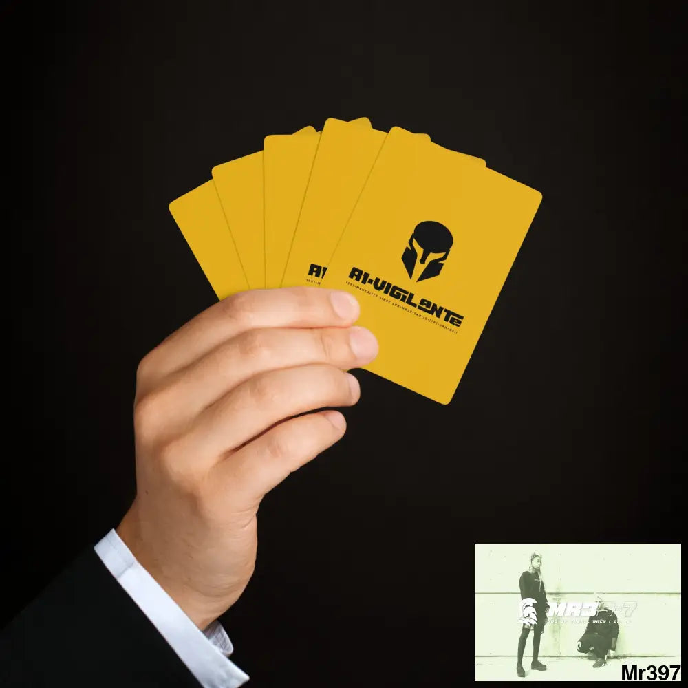 Copy of A1-Vigilante Sparta Custom Poker Cards 2.47’’ x 3.47’’ / White / Semi Glossy Paper products