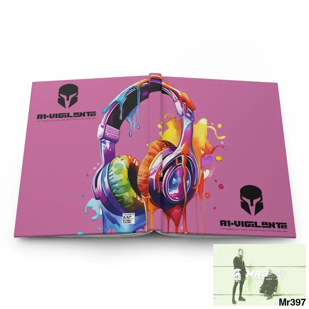 Copy of A1-Vigilante • Sparta Melting Headset Hardcover Journal Matte Journal Paper products