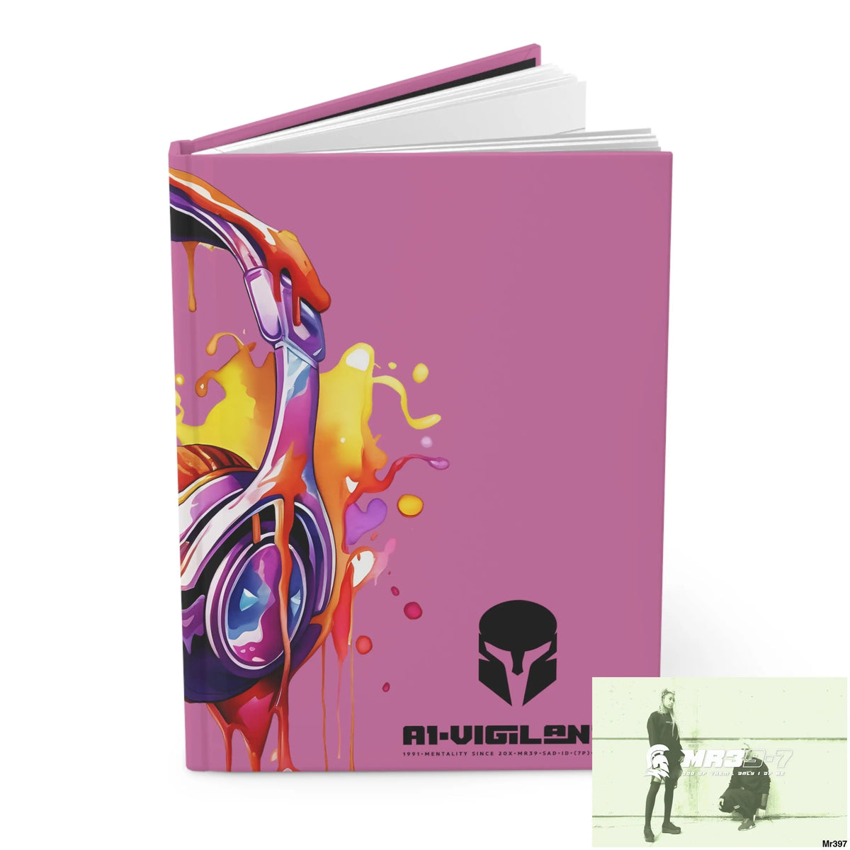 Copy of A1-Vigilante • Sparta Melting Headset Hardcover Journal Matte Journal Paper products