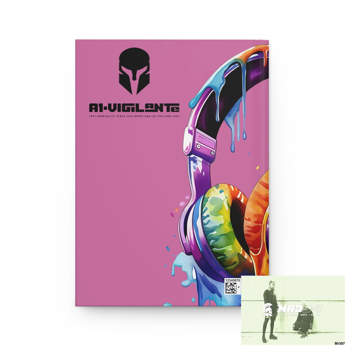 Copy of A1-Vigilante • Sparta Melting Headset Hardcover Journal Matte Journal Paper products