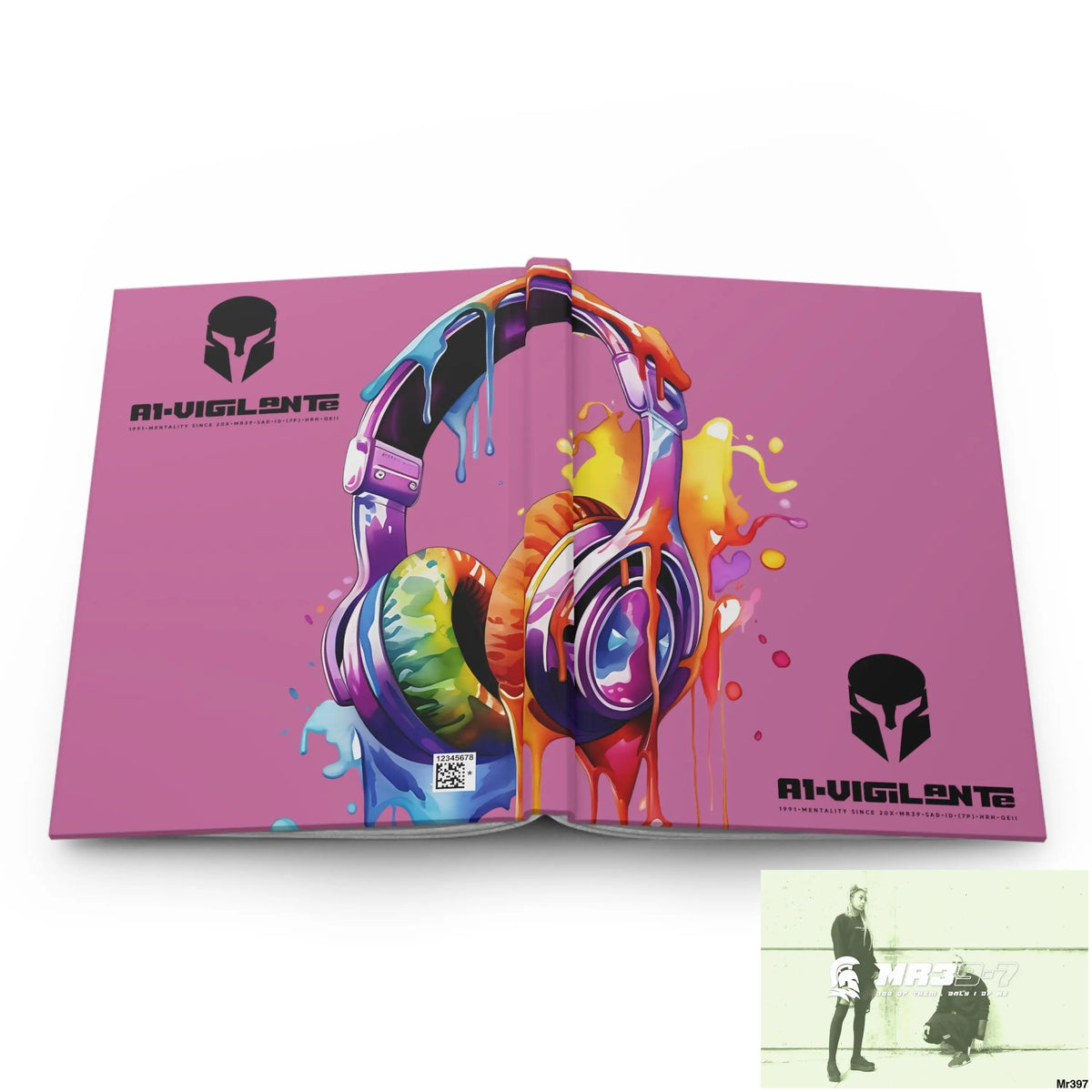 Copy of A1-Vigilante • Sparta Melting Headset Hardcover Journal Matte Journal Paper products