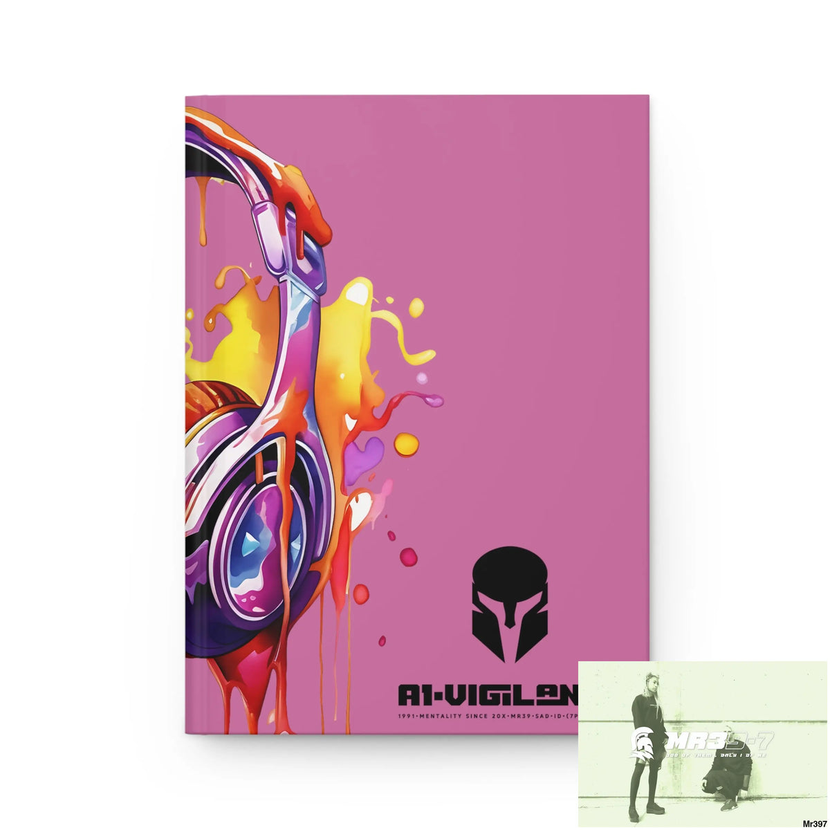 Copy of A1-Vigilante • Sparta Melting Headset Hardcover Journal Matte Journal Paper products